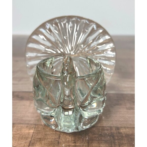 Avon Vintage Turkey Clear Glass Candle Holder - Picture 2 of 4